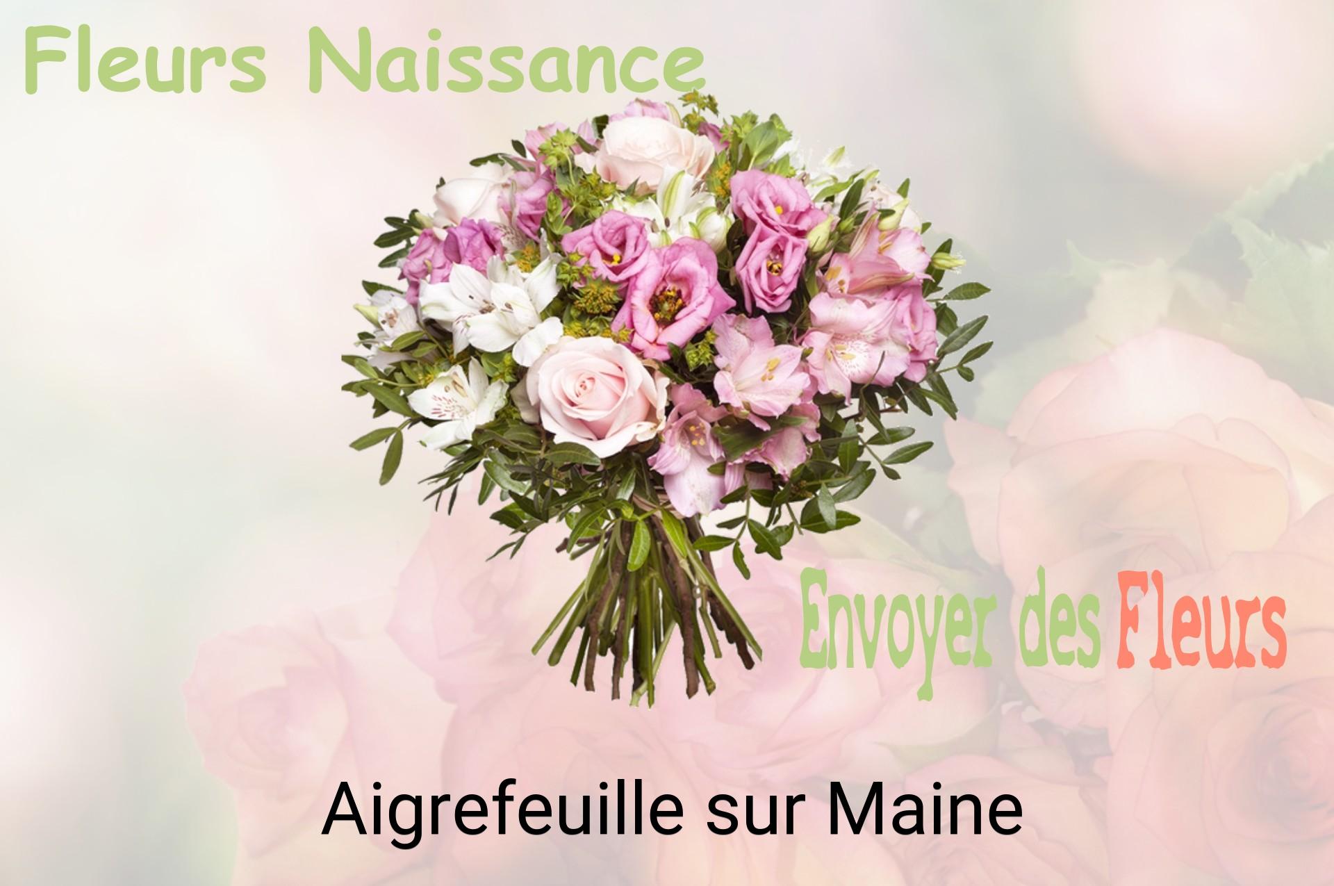 Bouquet de fleurs de naissance livré à Aigrefeuille-sur-Maine